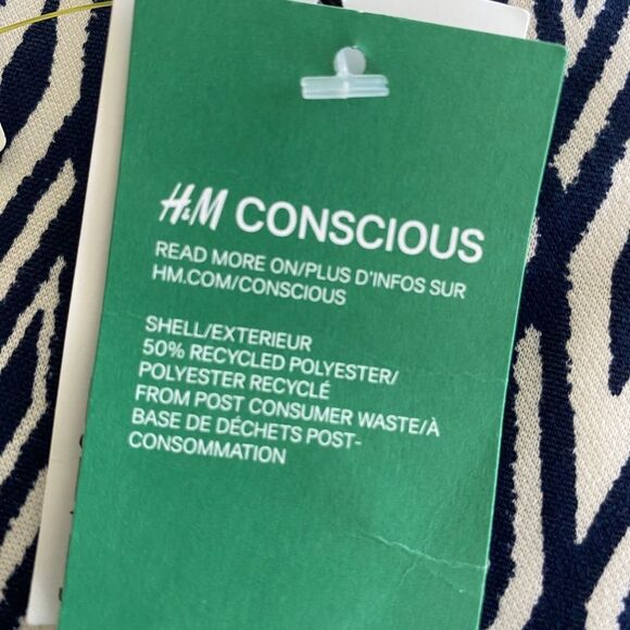 H&M NWT Tribal Tank Dress 6 Ikat Print Summer Sundress Fit & Flare Skater Boho - Picture 8 of 9